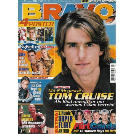 BRAVO Nr.31 / 26 Juli 2000 - Megastar Tom Cruise