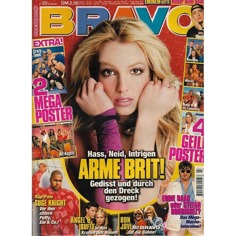 BRAVO Nr.23 / 30 Mai 2001 - Arme Britney Spears!