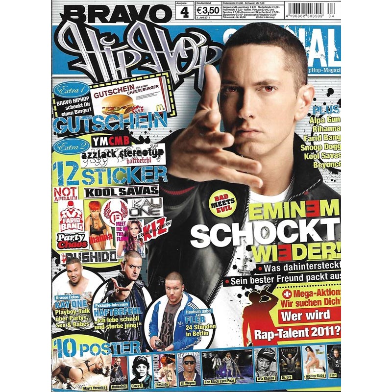 BRAVO Hip Hop Nr.4 / 3 Juni 2011 - Eminem schockt wieder!