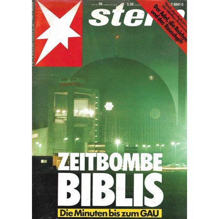 stern Heft Nr.50 / 8 Dezember 1988 - Zeitbombe Biblis