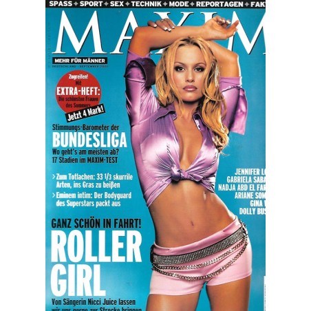 MAXIM September 2001 - Nicci Juice / Roller Girl