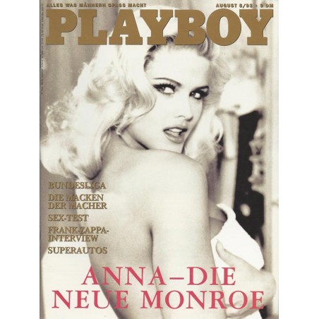 Playboy Nr.8 / August 1993 - Anna Nicole Smith