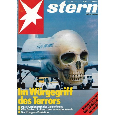 stern Heft Nr.17 / 21 April 1988 - Im Würgegriff des Terrors