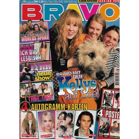 BRAVO Nr.35 / 24 August 1995 - Bravo mit den Kellys auf See