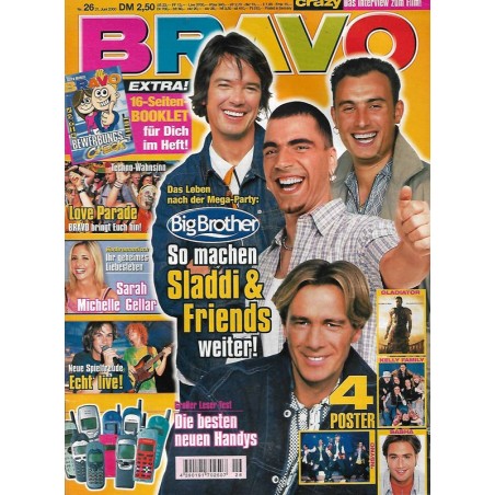 BRAVO Nr.26 / 21 Juni 2000 - Sladdi & Friends
