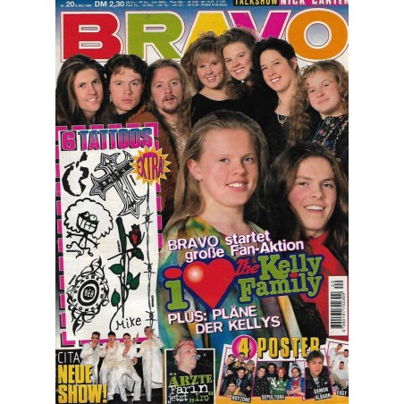 BRAVO Nr.20 / 9 Mai 1996 - I Love The Kelly Family