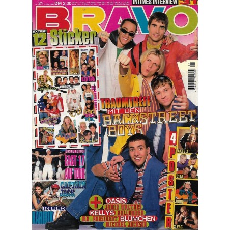 BRAVO Nr.21 / 15 Mai 1996 - Traumtreff mit den Backstreet Boys