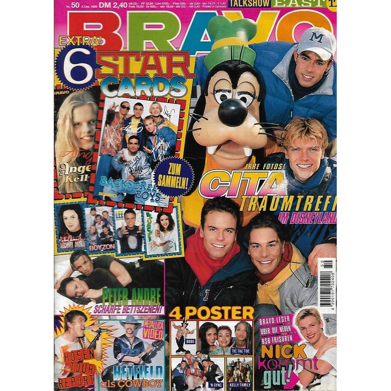 BRAVO Nr.50 / 5 Dezember 1996 - Cita Traumtreff im Disneyland