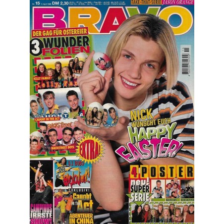 BRAVO Nr.15 / 3 April 1996 - Nick wünscht Happy Easter!