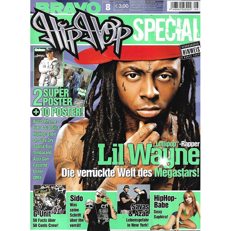 BRAVO Hip Hop Nr.8 / 4 Juli 2008 - Lil Wayne