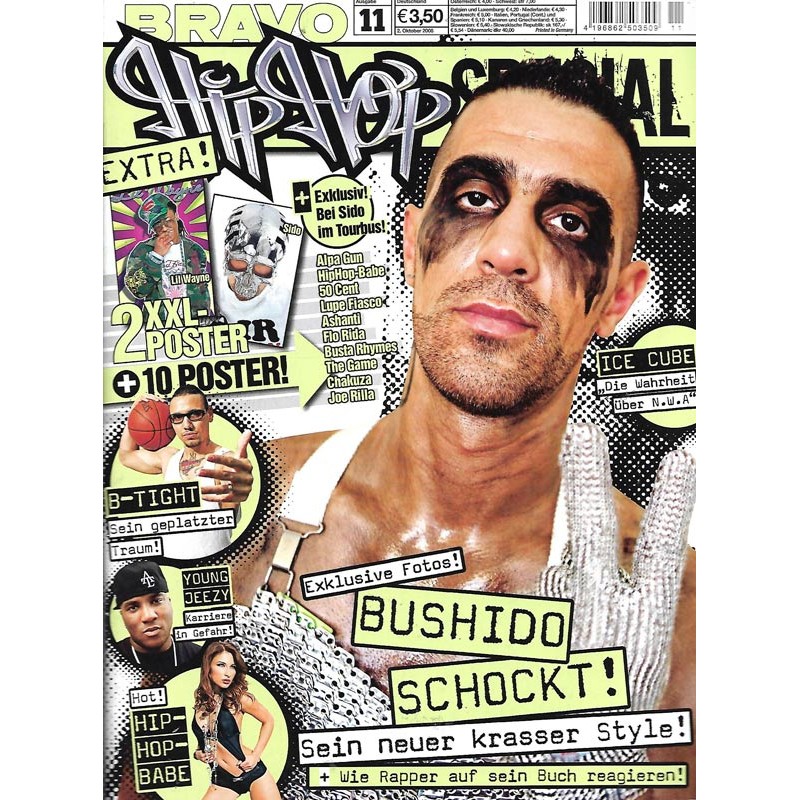 BRAVO Hip Hop Nr.11 / 2 Oktober 2008 - Bushido schockt!