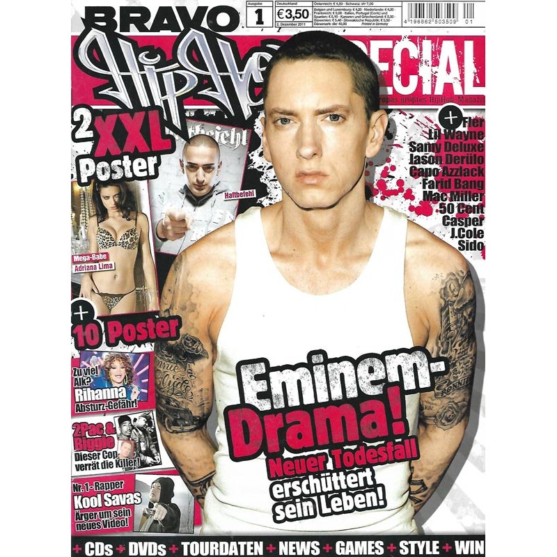 BRAVO Hip Hop Nr.1 / 2 Dezember 2011 - Eminem Drama!