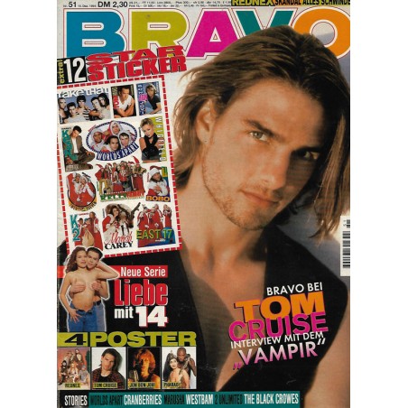 BRAVO Nr.51 / 15 Dezember 1994 - Bravo bei Tom Cruise