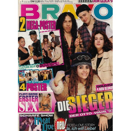 BRAVO Nr.1 / 30 Dezember 1993 - 4 Non Blondes die Sieger