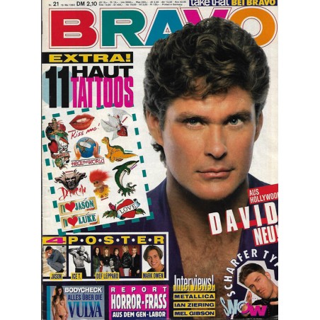 BRAVO Nr.21 / 19 Mai 1993 - NEU David Hasselhoff
