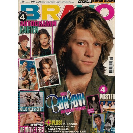 BRAVO Nr.29 / 14 Juli 1994 - Bei Bon Jovi in New York