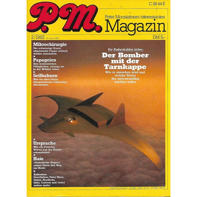 P.M. Ausgabe Februar 2/1982 - Der Bomber mit der Tarnkappe
