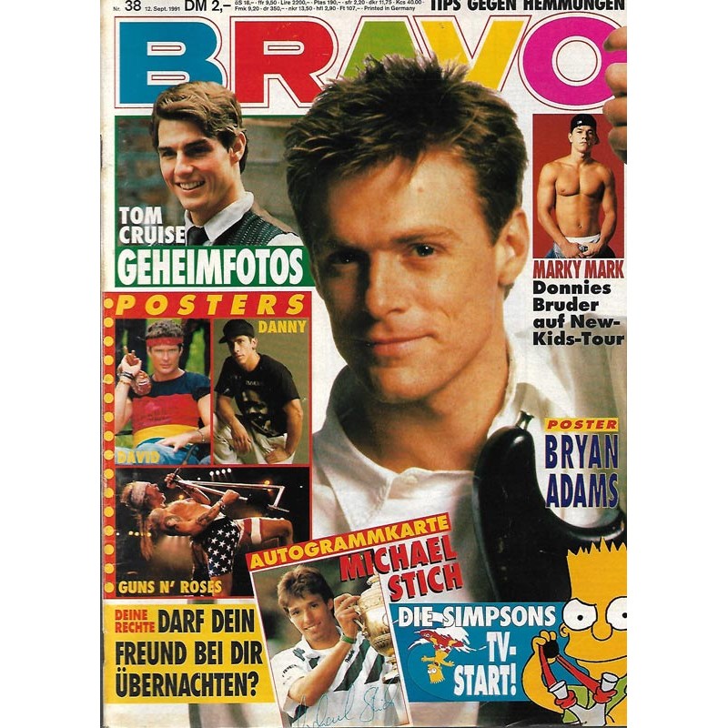 BRAVO Nr.38 / 12 September 1991 - Bryan Adams