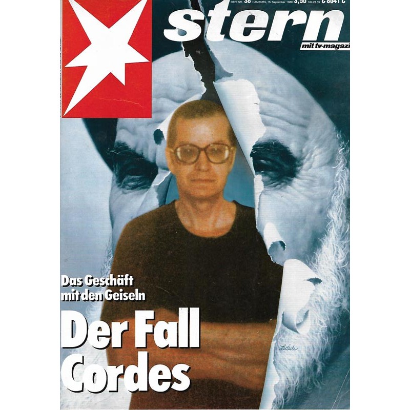 stern Heft Nr.33 / 15 September 1988 - Der Fall Cordes