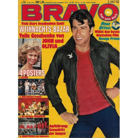 BRAVO Nr.51 / 14 Dezember 1978 - John Travolta & Olivia