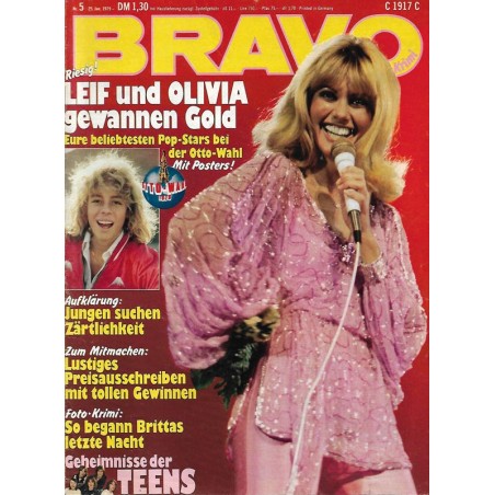 BRAVO Nr.5 / 25 Januar 1979 - Olivia Newton-John