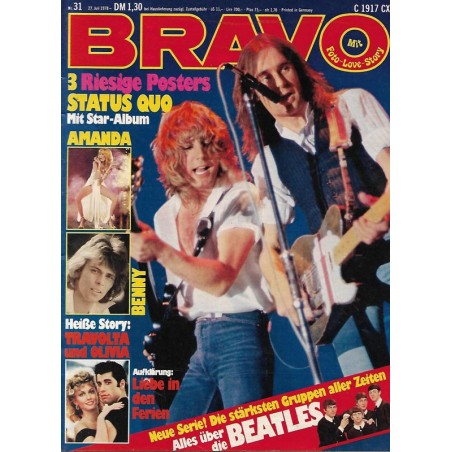 BRAVO Nr.31 / 27 Juli 1978 - Status Quo