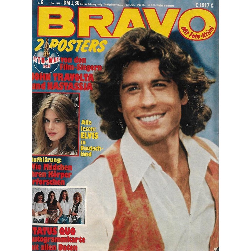 BRAVO Nr.6 / 1 Februar 1979 - John Travolta