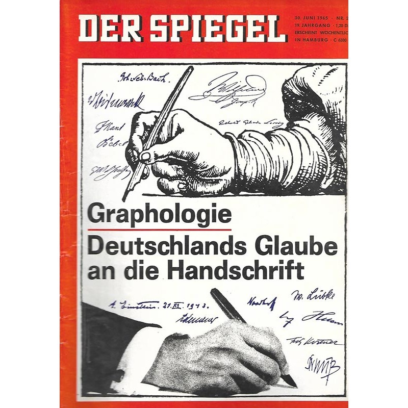 Der Spiegel Nr.27 / 30 Juni 1965 - Graphologie