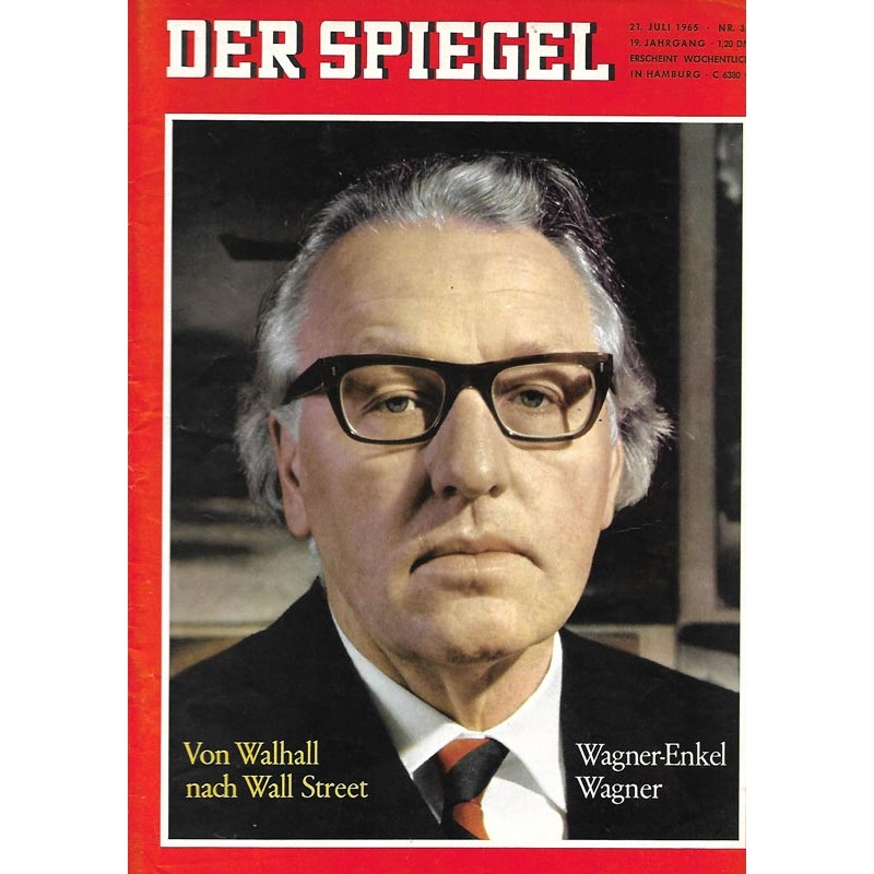 Der Spiegel Nr.30 / 21 Juli 1965 - Wagner-Enkel Wagner