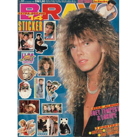 BRAVO Nr.51 / 10 Dezember 1986 - Joey Tempest