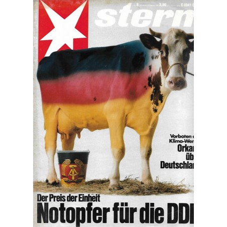 stern Heft Nr.8 / 15 Februar 1990 - Notopfer für die DDR