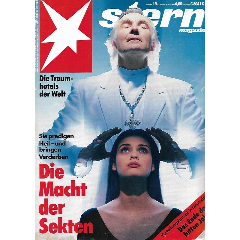 stern Heft Nr.19 / 29 April 1992 - Die Macht der Sekten