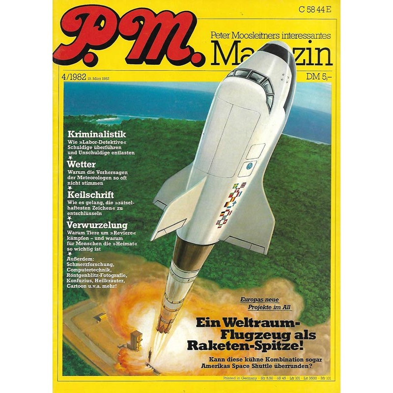 P.M. Ausgabe April 4/1982 - Weltraum Flugzeug