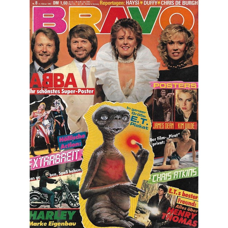 BRAVO Nr.8 / 17 Februar 1983 - ABBA & E.T.