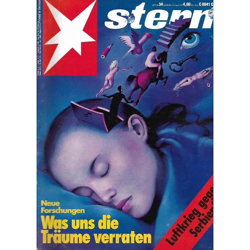 stern Heft Nr.34 / 13 August 1992 - Was Träume verraten