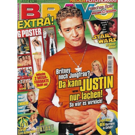 BRAVO Nr.21 / 15 Mai 2002 - Justin Timberlake