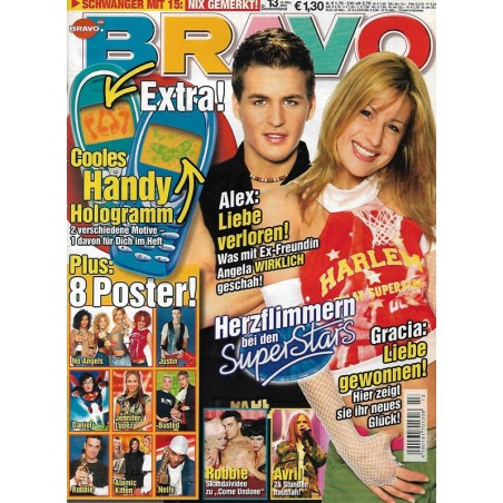 BRAVO Nr.13 / 19 März 2003 - Herzflimmern bei den Stars