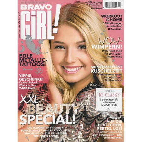 Bravo Girl Nr.14 / 30.11.2016 - XXL-Beauty-Special!