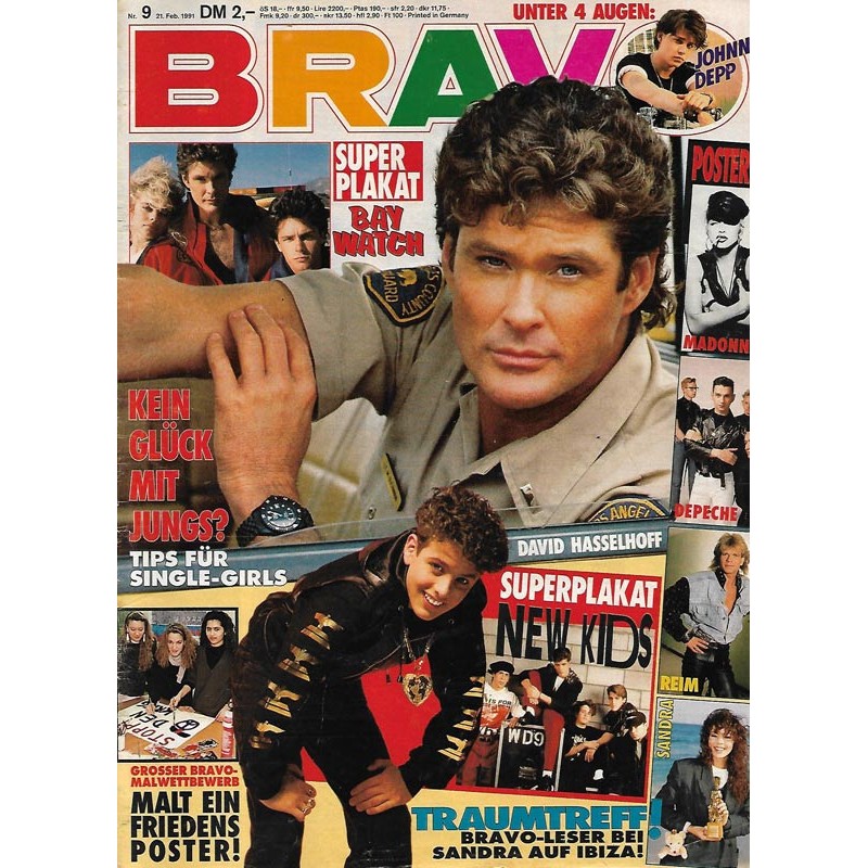BRAVO Nr.9 / 21 Februar 1991 - David Hasselhoff