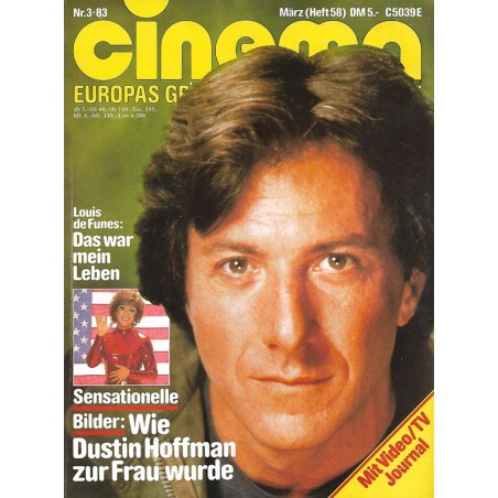 CINEMA 3/83 März 1983 - Dustin Hoffman
