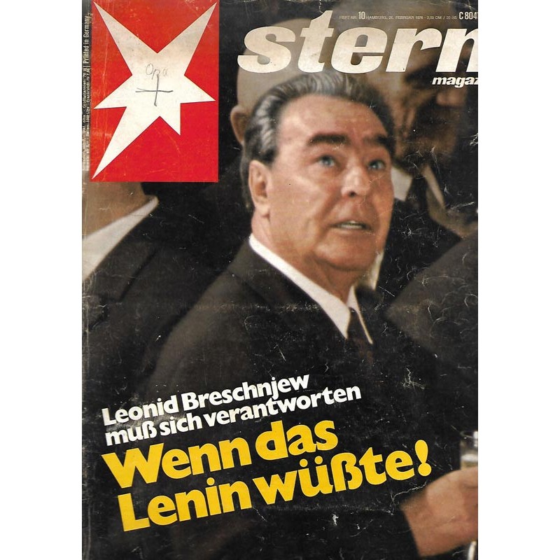 stern Heft Nr.10 / 26 Februar 1976 - Leonid Breschnjew