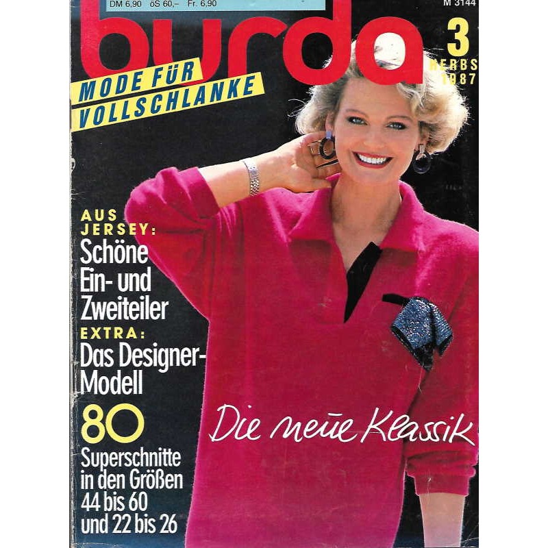 burda Moden 3/Herbst 1987 - Die neue Klassik