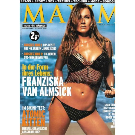 MAXIM Dezember 2002 - Franziska Van Almsick