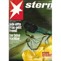 stern Heft Nr.19 / 29 April 1976 - Das ist die Liebe der Libellen