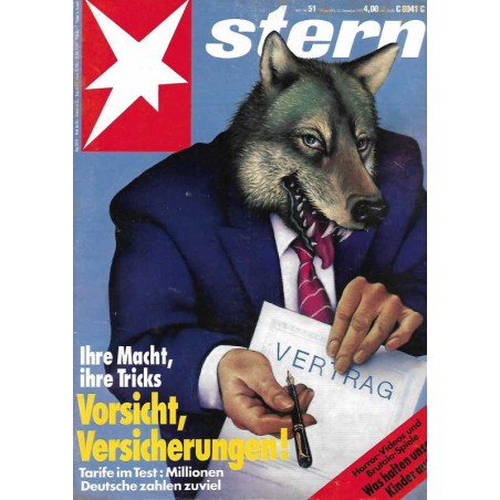 stern Heft Nr.51 / 16 Dezember 1993 - Vorsicht, Versicherungen!