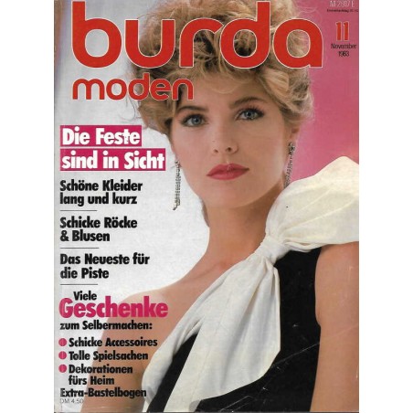 burda Moden 11/November 1983 - Die Feste sind in Sicht