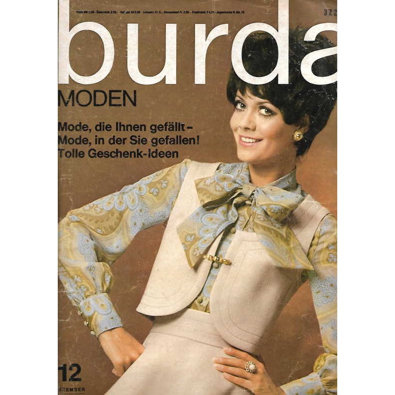 burda Moden 12/Dezember 1968 - Schlagermodell / Glockenrock