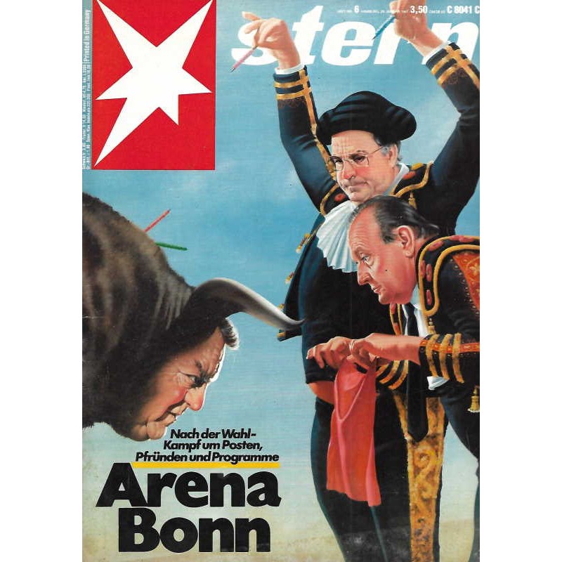 stern Heft Nr.6 / 29 Januar 1987 - Arena Bonn