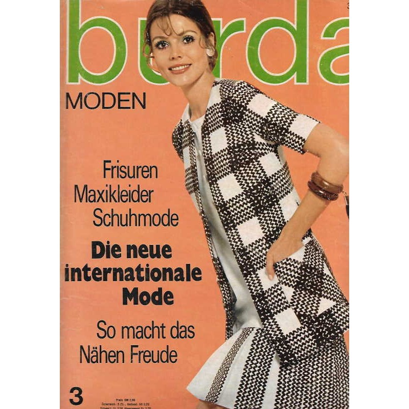 burda Moden 3/März 1970 - Die neue internationale Mode