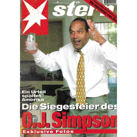 stern Heft Nr.42 / 12 Oktober 1995 - O.J. Simpson